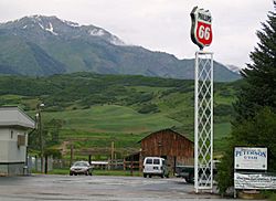 An intersection in Peterson, Utah, June 2009