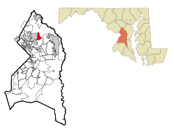 Location of Goddard, Maryland