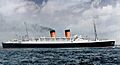 RMS Mauretania (colorized)