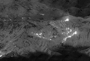 RQ-4 Global Hawk photo of wildfires in Northern California - 080805-N-0000X-001