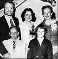 Red Skelton and family circa 1957