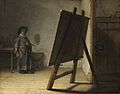 Rembrandt The Artist in his studio