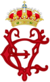 Royal Monogram of Queen Victoria Eugenie of Spain