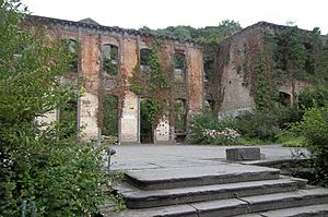 Ruins of the Abbey St Denis, Mons, Hainut