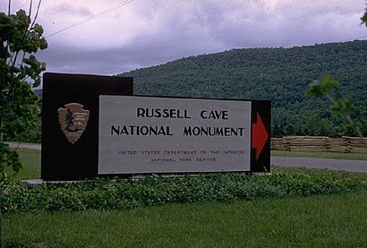 Russell Cave National Monument - Park Entrance