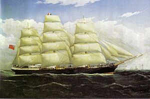 SS Dunedin by Frederick Tudgay