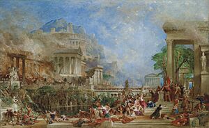 Sack of Corinth by Thomas Allom 1870