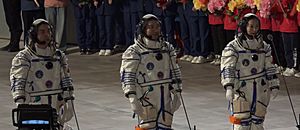 Shenzhou 13 crew in October 15