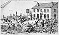 Shooting of Col. Robert Moodie in front of John Montgomery's tavern