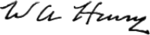 Signature of William Arnon Henry (1850–1932).png