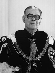 Sir Keith Holyoake circa 1980