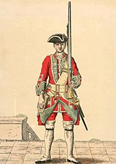 Soldier of 19th regiment 1742