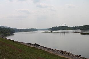 Susquehanna River looking downriver at Sunbury