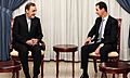 Syrian President Bashar al-Assad meets Iran's special representative on Syrian affairs Ali Akbar Velayati