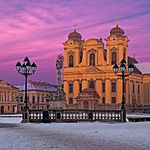 Timisoara - Catholic Dome in Union Square.jpg