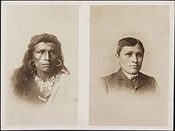 Tom Torlino Navajo before and after circa 1882