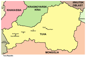 Tuva republic map