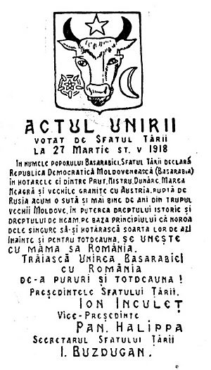 Unification of Romania & Bessarabia