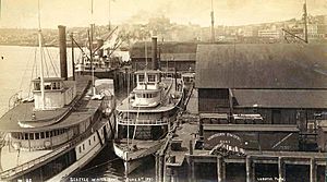Union Pacific dock, Seattle WA June 6 1891