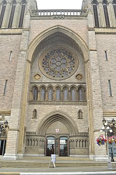 Victoria, BC - Christ Church Cathedral - west facade detail 01 (20011679103)