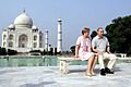 Vladimir and Lyudmila Putin visiting the Taj Mahal