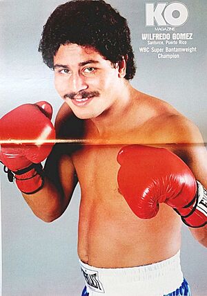 Wilfredo Gómez in KO Magazine April 1983 issue.jpg