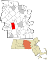 Worcester County Massachusetts incorporated and unincorporated areas Spencer highlighted