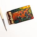 "The Red Vineyards near Arles" by Vincent Van Gogh on matchbox