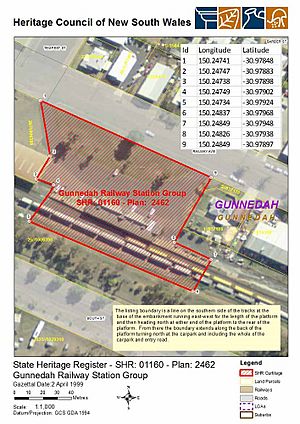 1160 - Gunnedah Railway Station group - SHR Plan No 2462 (5012046b100)