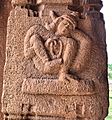 15th-16th century Achyutaraya temple yoga asana 7, Hampi Hindu monuments Karnataka (cropped)