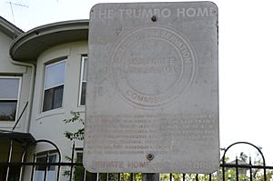 A. C. Trumbo House, Historical Sign