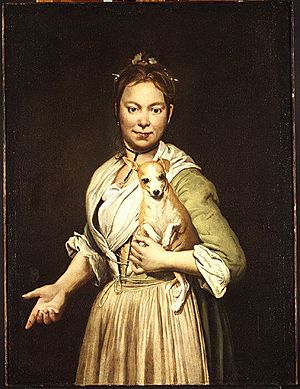 A Woman with a Dog by G. Ceruti