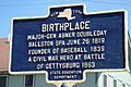 Abner Doubleday marker