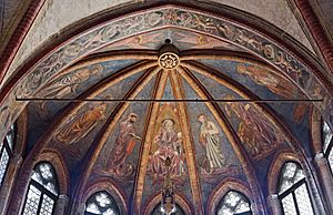 Andrea del Castagno fresques de la voûte absidale église San Zaccaria de Venise