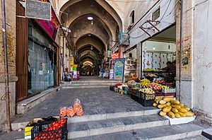 Antiguo Bazar de Kashan, Kashan, Irán, 2016-09-19, DD 86
