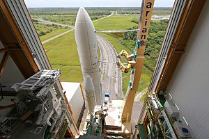 Ariane 5ES rolls out