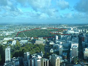 Auckland Domain Sky Tower