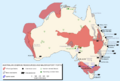 Australian Energy resources and major export ports map