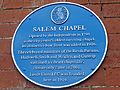 Blue plaque, Salem Chapel, Leeds (19th July 2014)