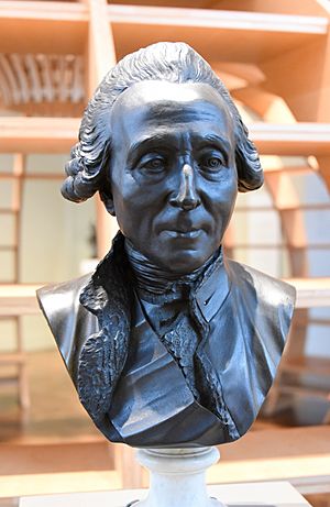Bust of Jean-Rodolphe Perronet, 1785 CE. From Paris, France. By Jean-Baptiste Pigalle. The Victoria and Albert Museum, London