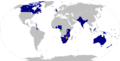 Carte des pays du Commonwealth
