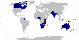      Current member states      Partially suspended member state      Former member states      British Overseas Territoriesand Crown Dependencies