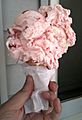 Cherry ice cream cone
