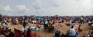 Chicago Air & Water Show from North Avenue Beach