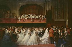 Christian Karl Magnussen (1821-96) - The Marriage of Princess Helena, 5 July 1866 - RCIN 404483 - Royal Collection