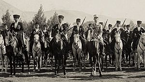 Circassiantroopswiththeirfrenchofficer