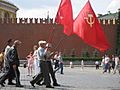 Communist demonstration in Red Square July 2009