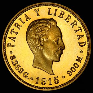 Cuba 1915 5 Pesos (obv)