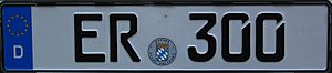Deutsches Kfz-Kennzeichen für Behördenfahrzeuge (Nummernbereich 3)