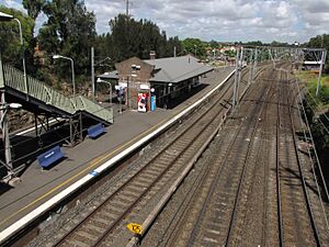 Dulwich Hill railway station and Metropolitan Goods line